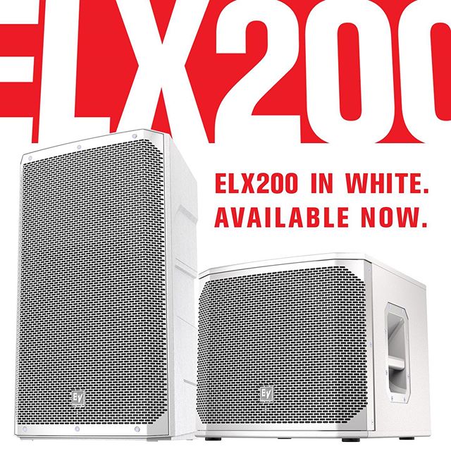 Electro-Voice пополнили семейство ELX200 белыми моделями | A&T Trade