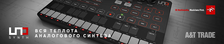 UNO Synth — это первый аппаратный синтезатор IK Multimedia.  | A&T Trade