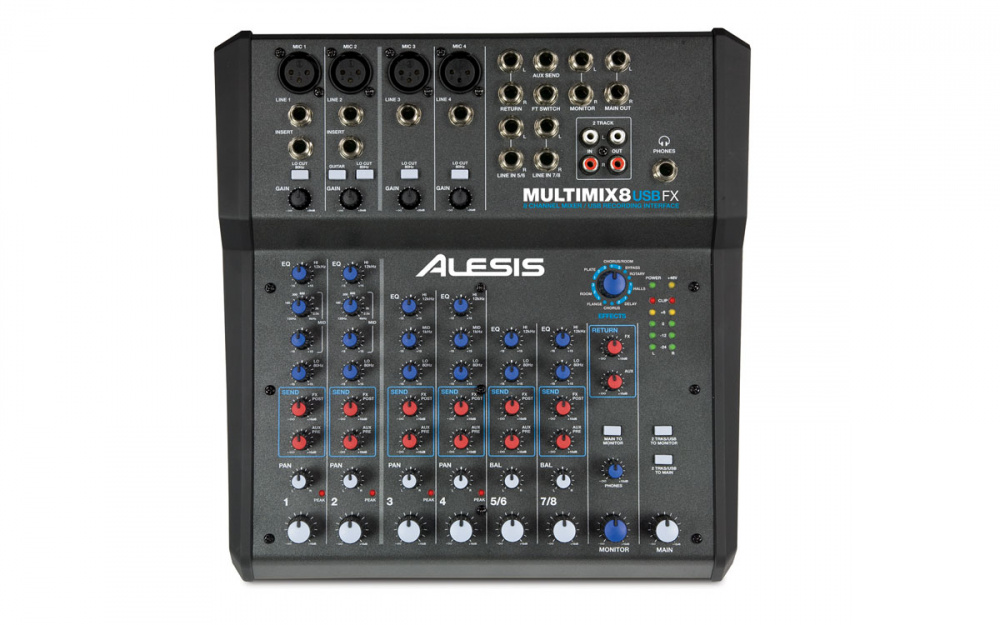 MULTIMIX 8 USB FX 8-канальный микшер с эффектами / USB-аудиоинтерфейс | A&T Trade