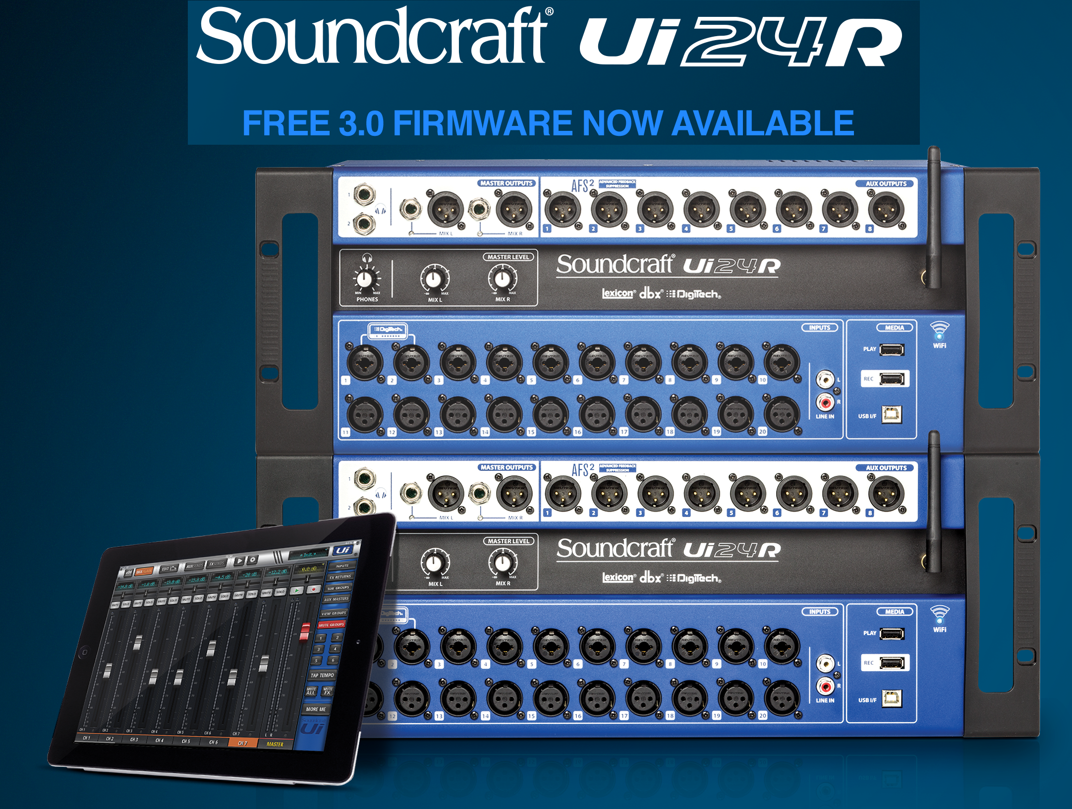 Soundcraft Ui 24R – новая версия операционной системы 3.0 | A&T Trade